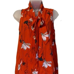 Rachel Zoe Sleeveless Floral print blouse Size L